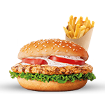 Chicken Burger With Chips 