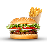 Quarter Pounder Burger With Chips 